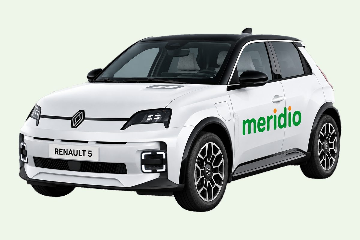 Renault 5 E-Tech aux couleurs de Meridio